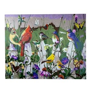 Canvas Oil Painting Meadow Menagerie Paint by Numbers Stretched Wooden Frame